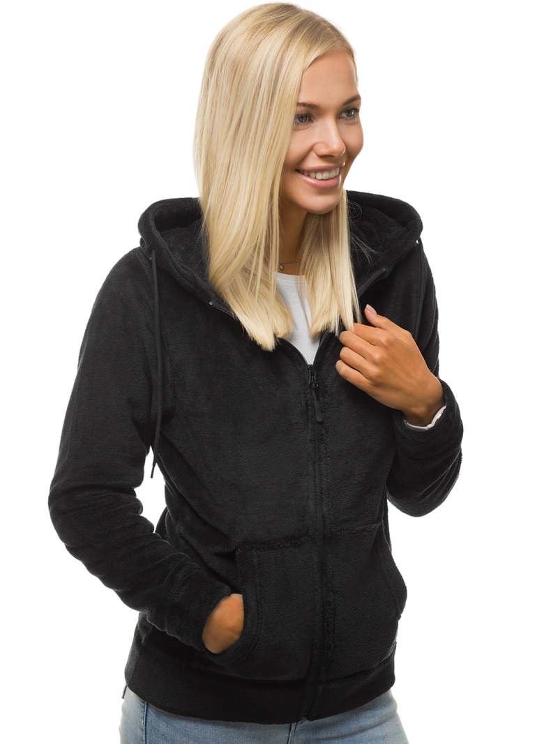 Women's Hoodie - Black OZONEE JS/HH004/1