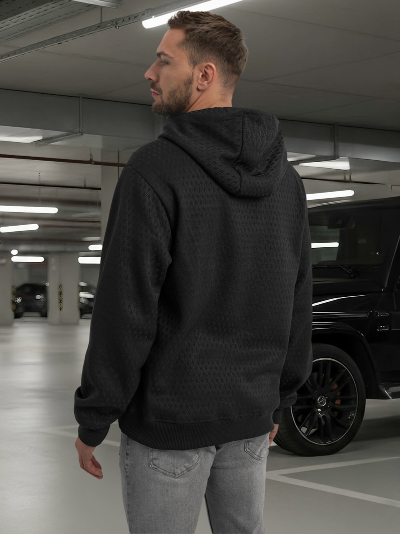 Men's Hoodie - Black OZONEE O/G3065