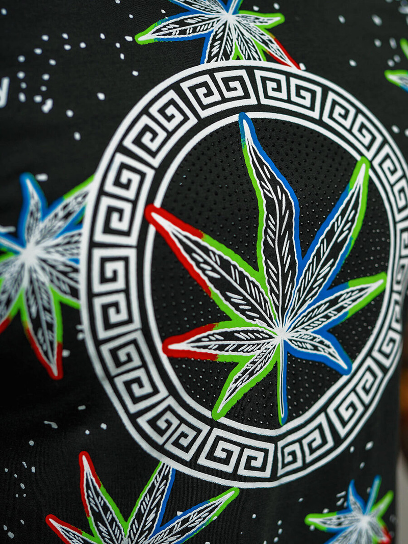 Men's T-shirt - Black OZONEE O/T136/3