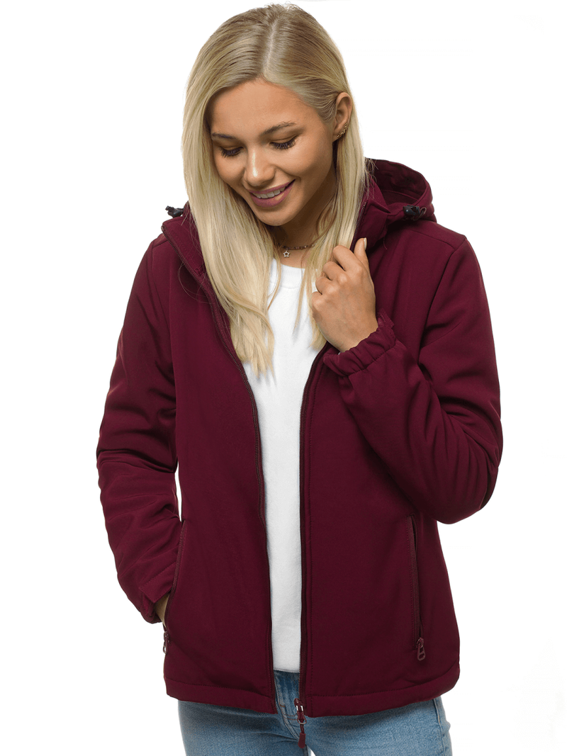 Women's Softshell Jacket - Burgundy OZONEE JS/HH018/6