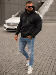 Men's Hoodie - Black OZONEE JS/8B1356/3