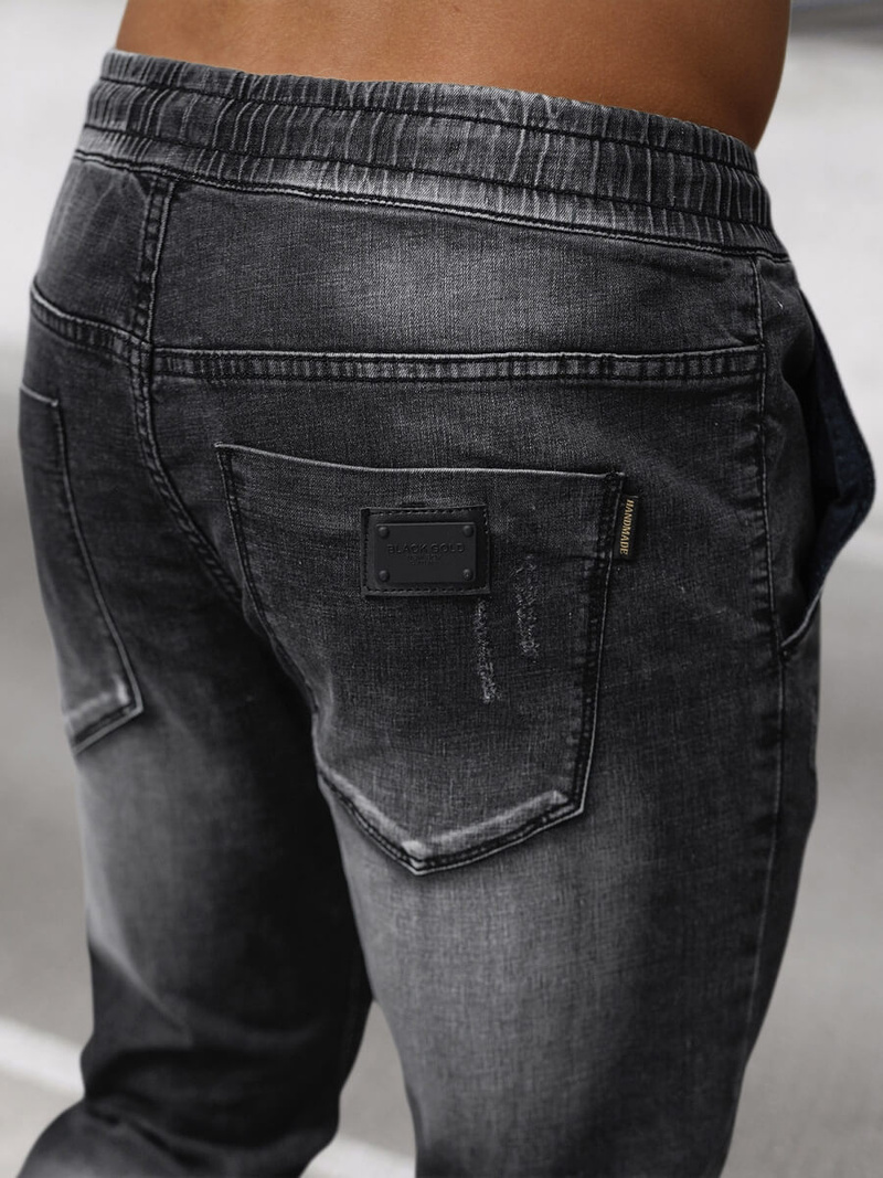 Men's jeans joggers - Black OZONEE NB/MP0135N
