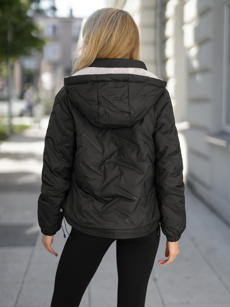 Women's Jacket - Black/Beige OZONEE JS/16M9315/392B