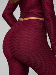 Two-piece tracksuit set Burgundy OZONEE O/22060Z