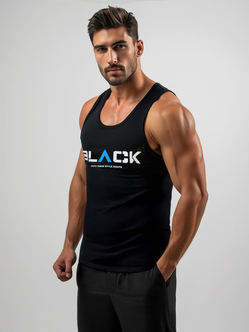 Men's Tank Top - Black OZONEE JS/8B1707/3