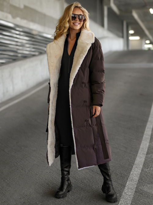 Women's Jacket - Chocolate OZONEE JS/16M9168/158