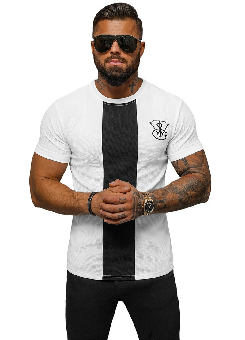 Men's T-shirt - White OZONEE O/L1184