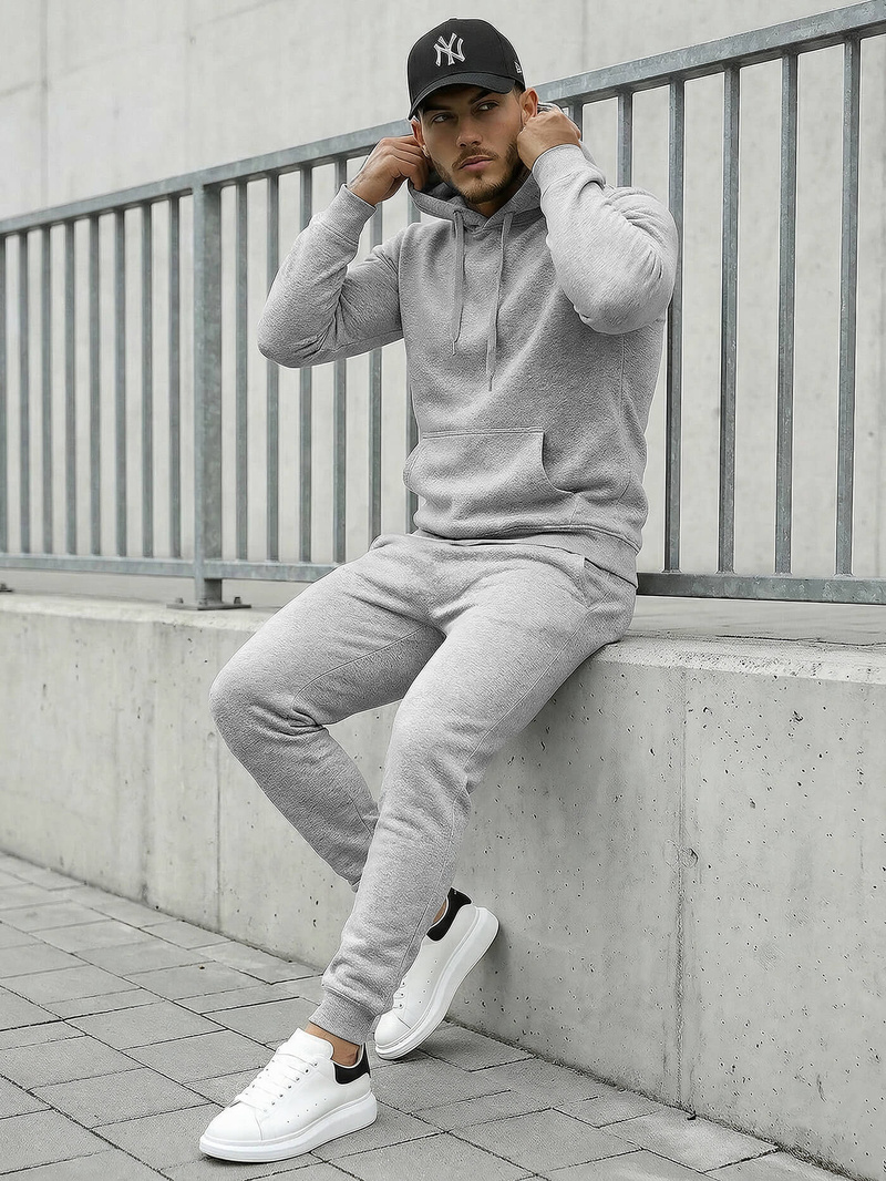 Men's Tracksuit - Grey OZONEE JS/68C10381/2Z