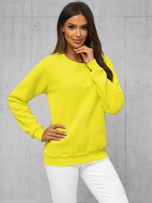Women's Sweatshirt  - Yellow Neon OZONEE JS/W01Z