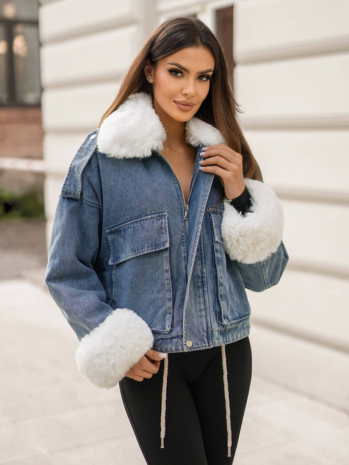 Women's Denim Jacket - Blue OZONEE JS/11Z8219