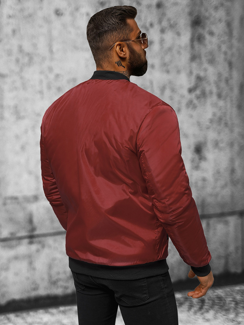 Men's Jacket - Burgundy OZONEE JS/AK95Z