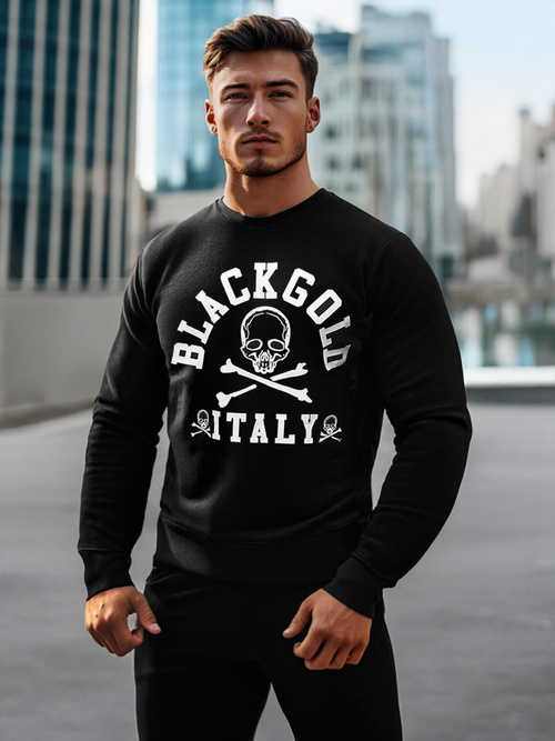 Men's Sweatshirt - Black OZONEE NB/MF2013Z