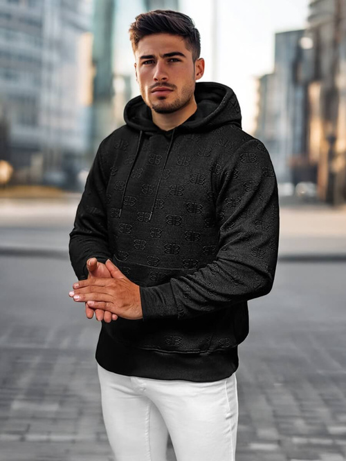 Men's Hoodie - Black OZONEE JS/3B566Z