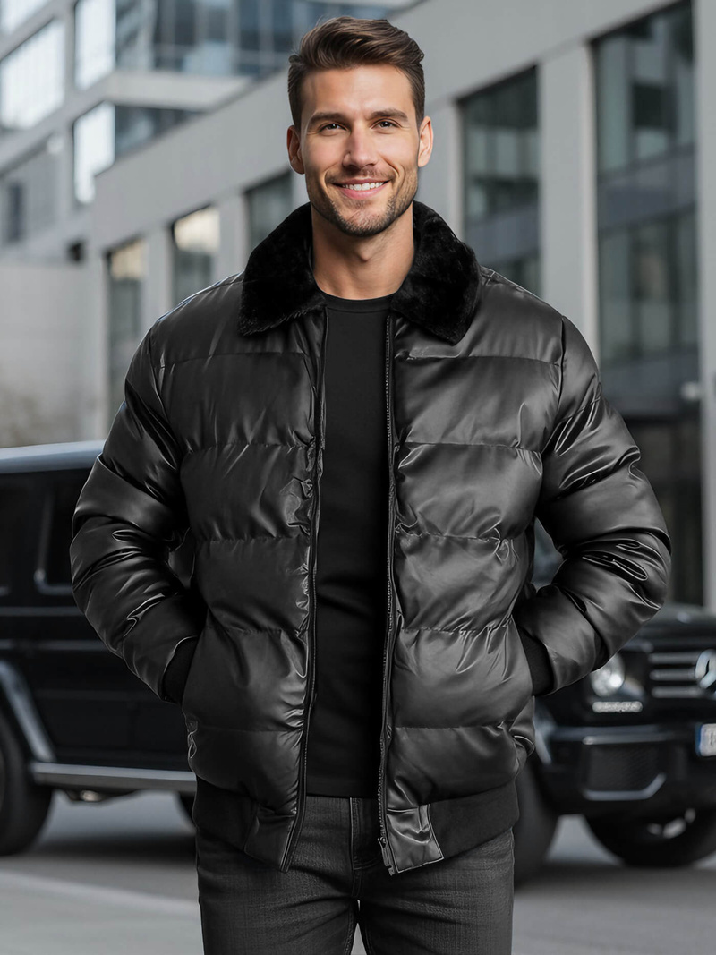 Men's Jacket - Black OZONEE O/M795Z