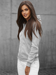 Women's Hoodie - Grey OZONEE JS/W03Z