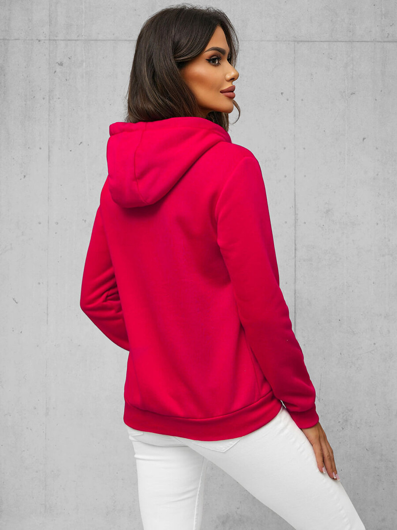Women's Hoodie - raspberry OZONEE JS/W03/59Z
