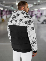 Men's Winter Jacket - White/Black OZONEE JS/31M5030/392Z