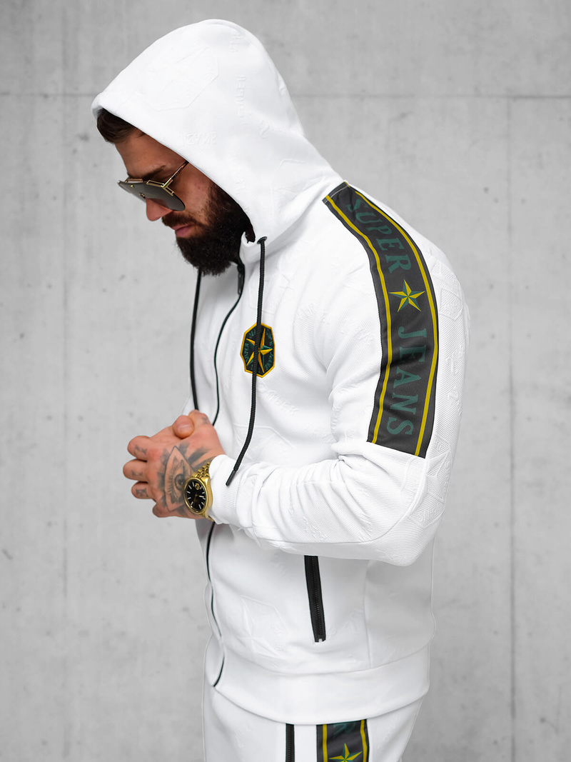 Men's Tracksuit - White OZONEE O/FF3562AB