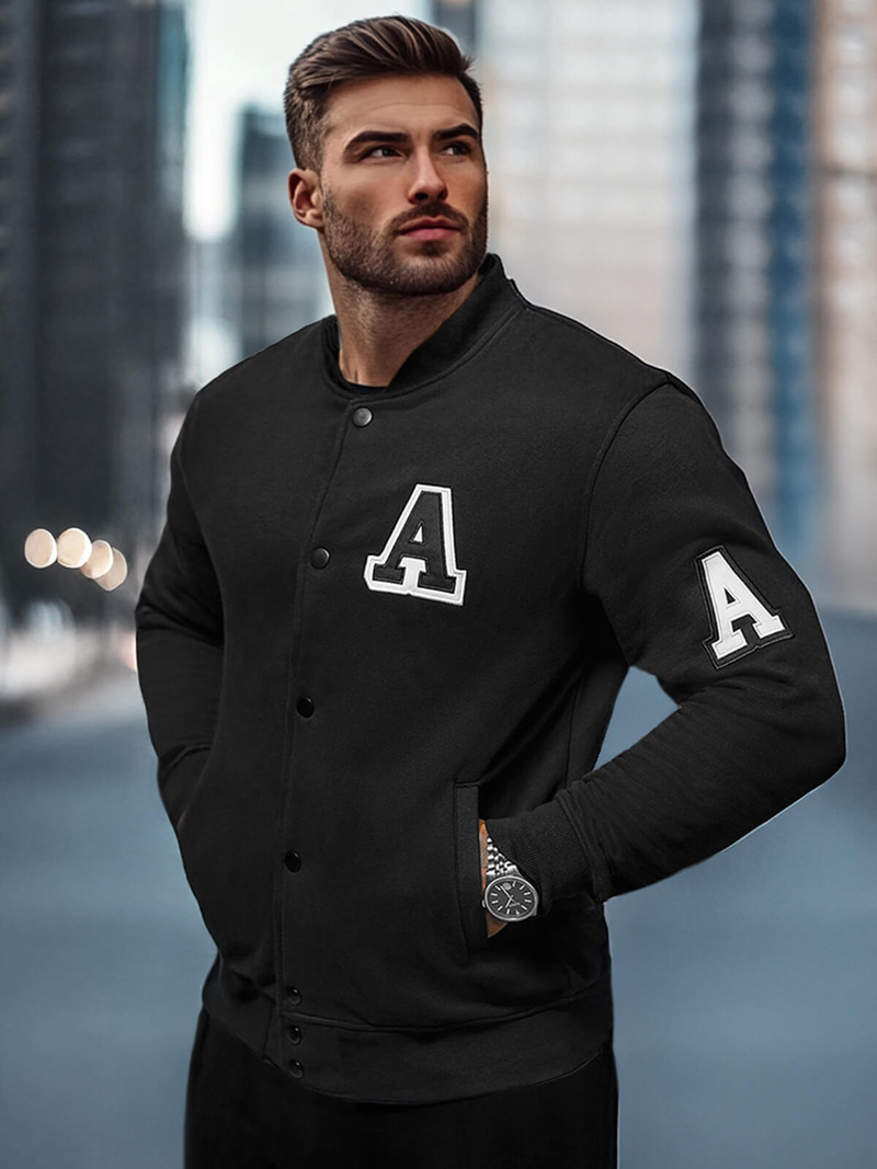 Men's Sweatshirt - Black OZONEE NB/MF2020Z