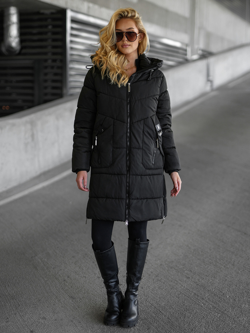 Women's Winter Jacket - Black OZONEE JS/16M9302/392