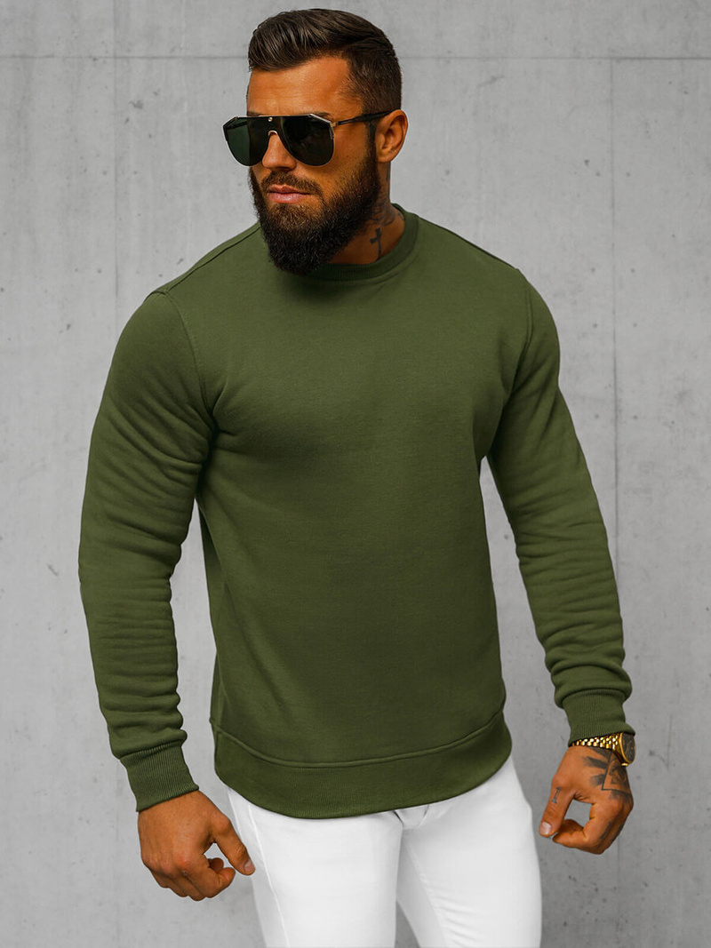 Men's Sweatshirt - Khaki OZONEE JS/2001-10Z