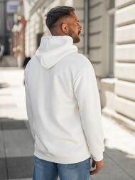 Men's Hoodie - White OZONEE JS/65B3909/1