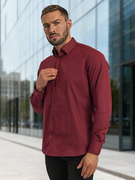 Men's Shirt - Burgundy OZONEE V/V182