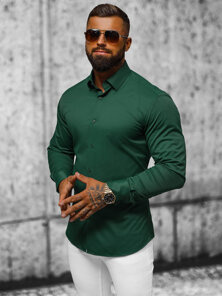 Men's Shirt - Green OZONEE O/V66