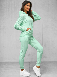 Women's Velour Tracksuit Set - Mint OZONEE O/8C1175/39Z