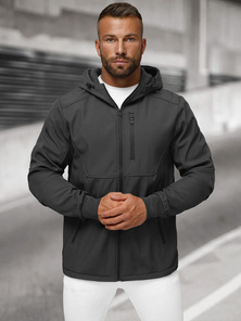 Men's Softshell Jacket - Dark Grey OZONEE JS/27B6529/5
