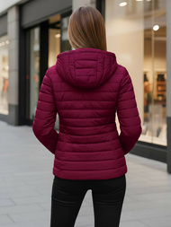 Women's Jacket - Burgundy OZONEE JS/16M9103/01Z