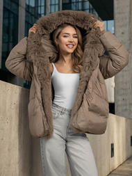 Women's Jacket - Dark Beige OZONEE O/16M9179/84Z