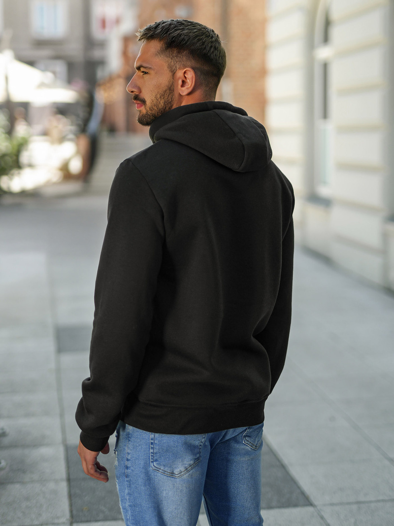 Men's Hoodie - Black OZONEE JS/8B1756/3