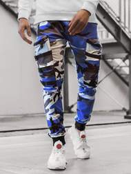 Men's Joggers - blue-black OZONEE G/11132