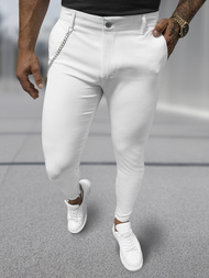 Men's Chinos - White OZONEE DJ/3300