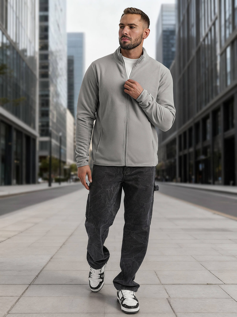 Men's Sweatshirt - Grey OZONEE JS/HH016/2