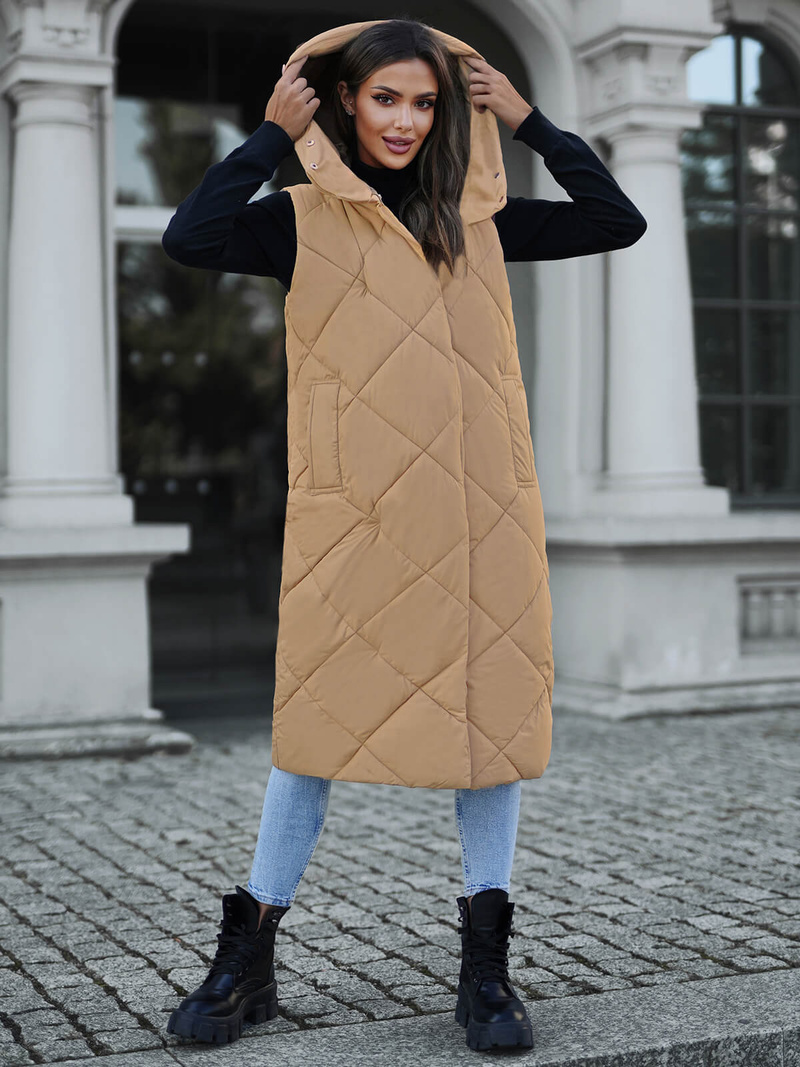 Women's Gilet - Camel OZONEE JS/5M3165/84Z