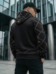 Men's Hoodie - Black OZONEE O/B267Z