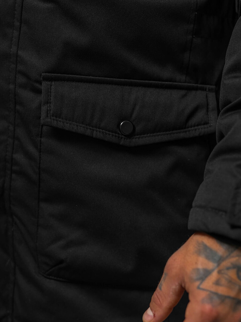 Men's Winter Jacket - Black OZONEE JS/5M120/392