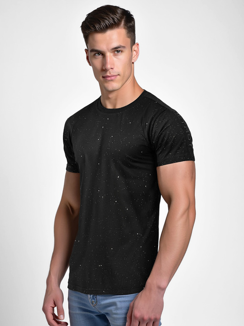 Men's T-shirt - Black OZONEE O/QQ1388Z