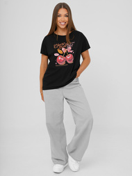 Women's T-shirt - Black OZONEE JS/95T2568/3