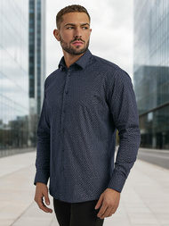 Men's Shirt - Navy Blue OZONEE V/V186