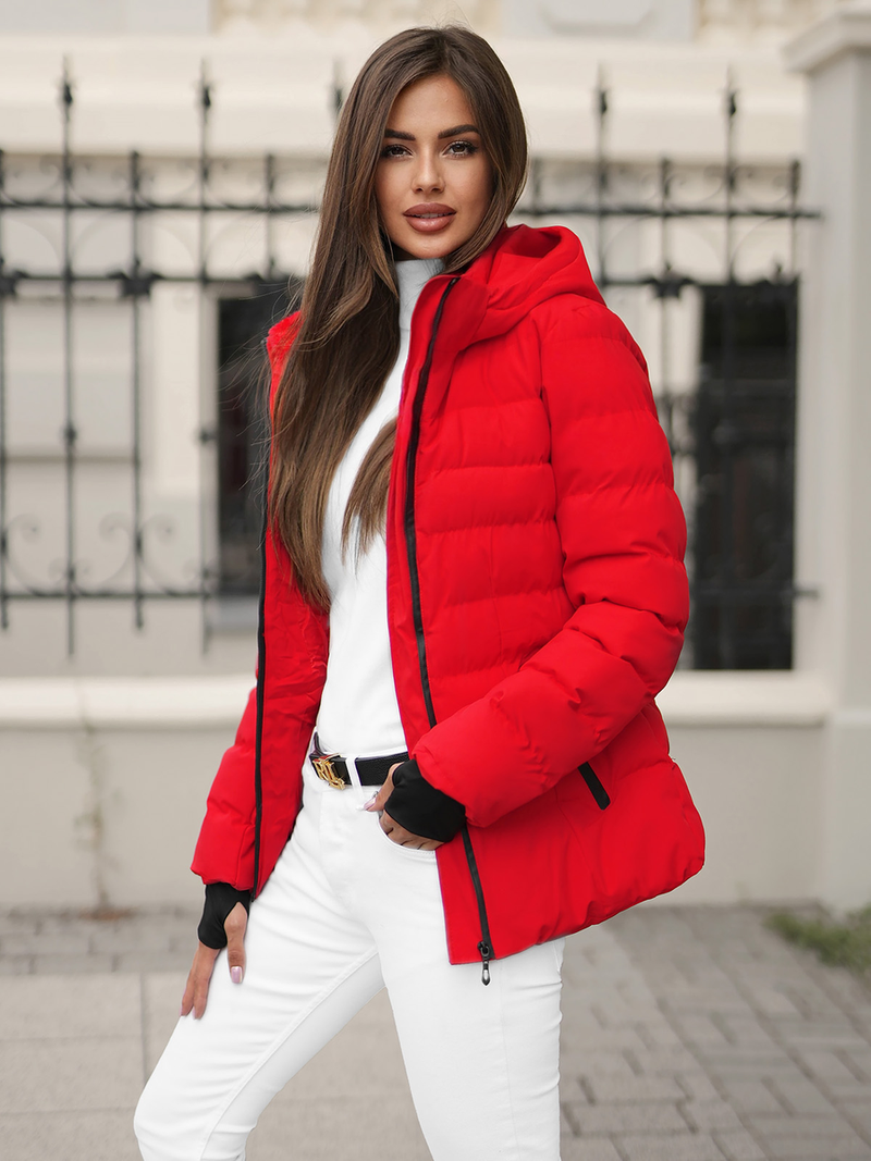 Women's Jacket - Red OZONEE JS/M769/270Z