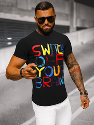 Men's T-shirt - Black OZONEE O/T125/3Z