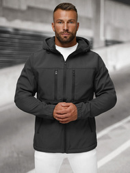 Men's Softshell Jacket - Dark Grey OZONEE JS/27B6525/5