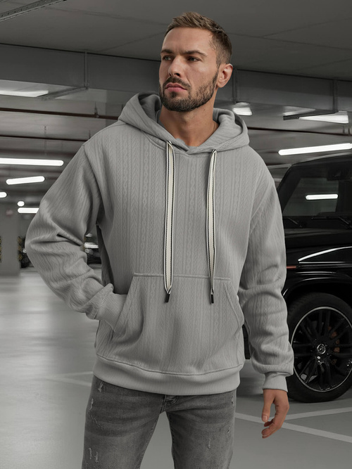Men's Hoodie - Grey OZONEE O/3C577