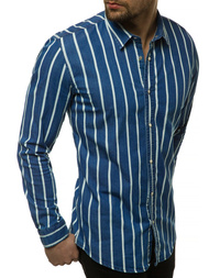 Men's Shirt - Blue OZONEE R/1494
