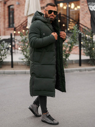 Men's winter jacket - dark green OZONEE JS/19M1290/136