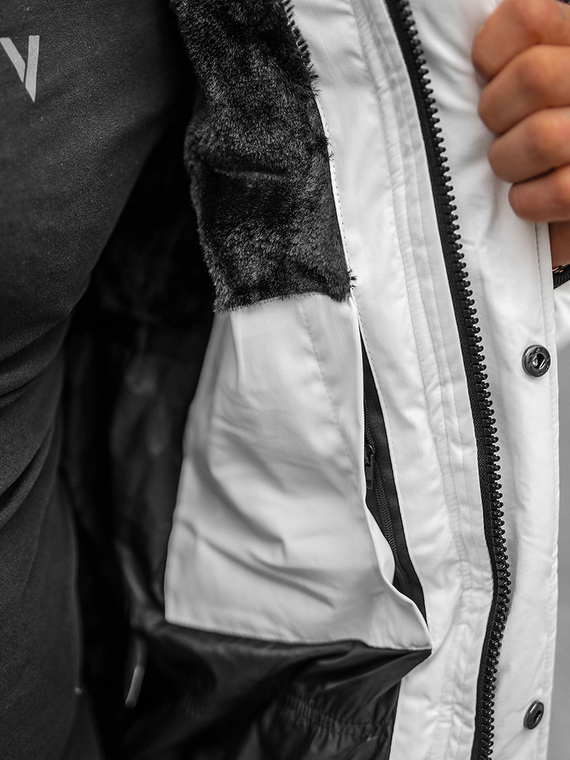 Men's Jacket - White OZONEE O/M798