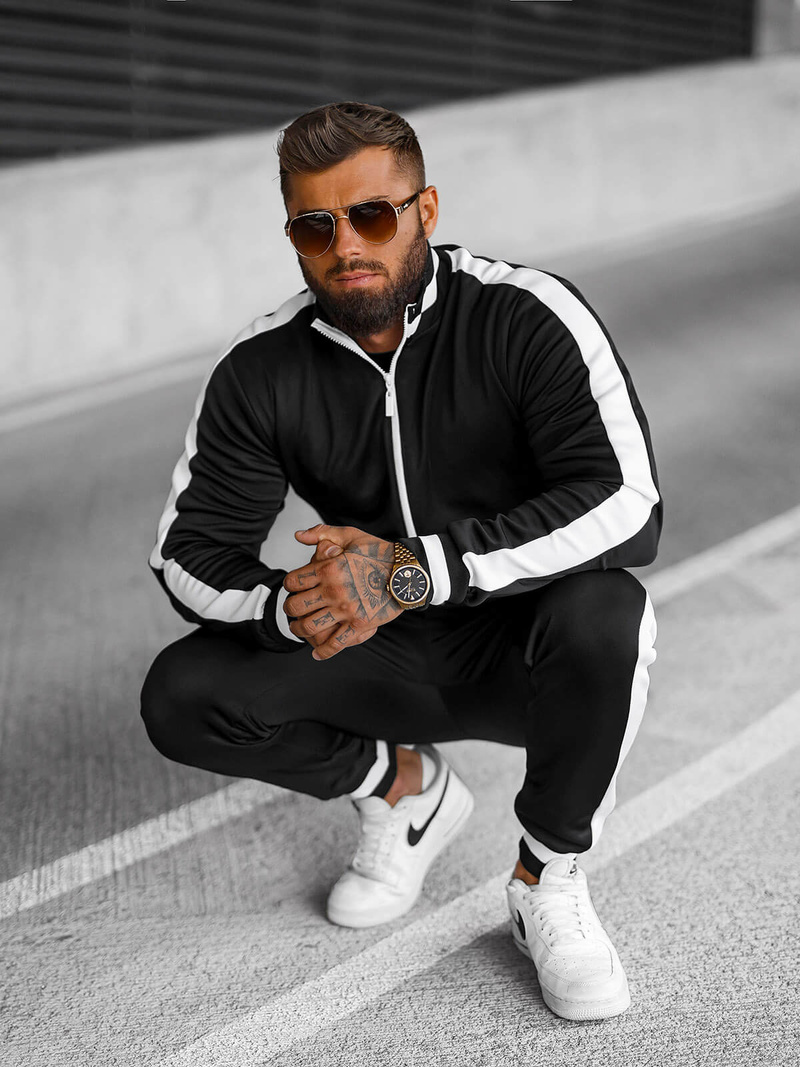 Men's Tracksuit - Black OZONEE JS/8C99/3Z
